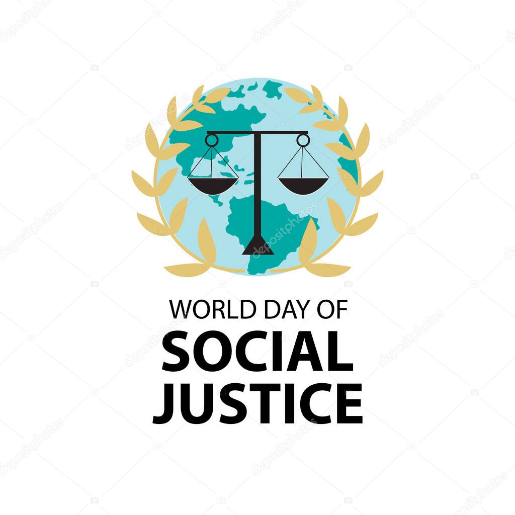 World Social Justice Day concept. February 20