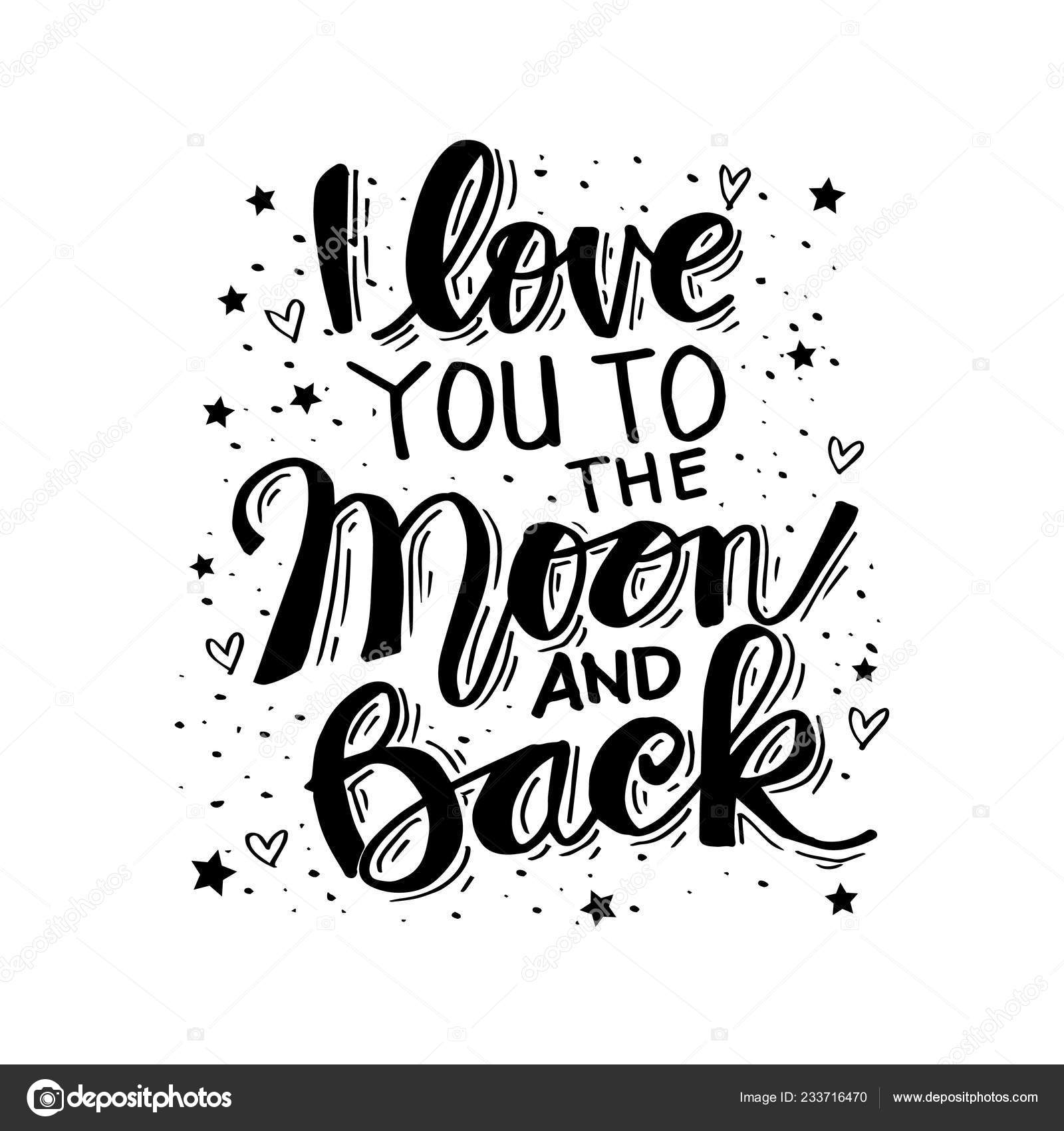 Love You Moon Back Hand Drawing Calligraphy Motivational Quote Vector Image By C Handini Vector Stock Love You Moon Back Hand Drawing Calligraphy Motivational Quote Vector Image By C Handini Vector Stock