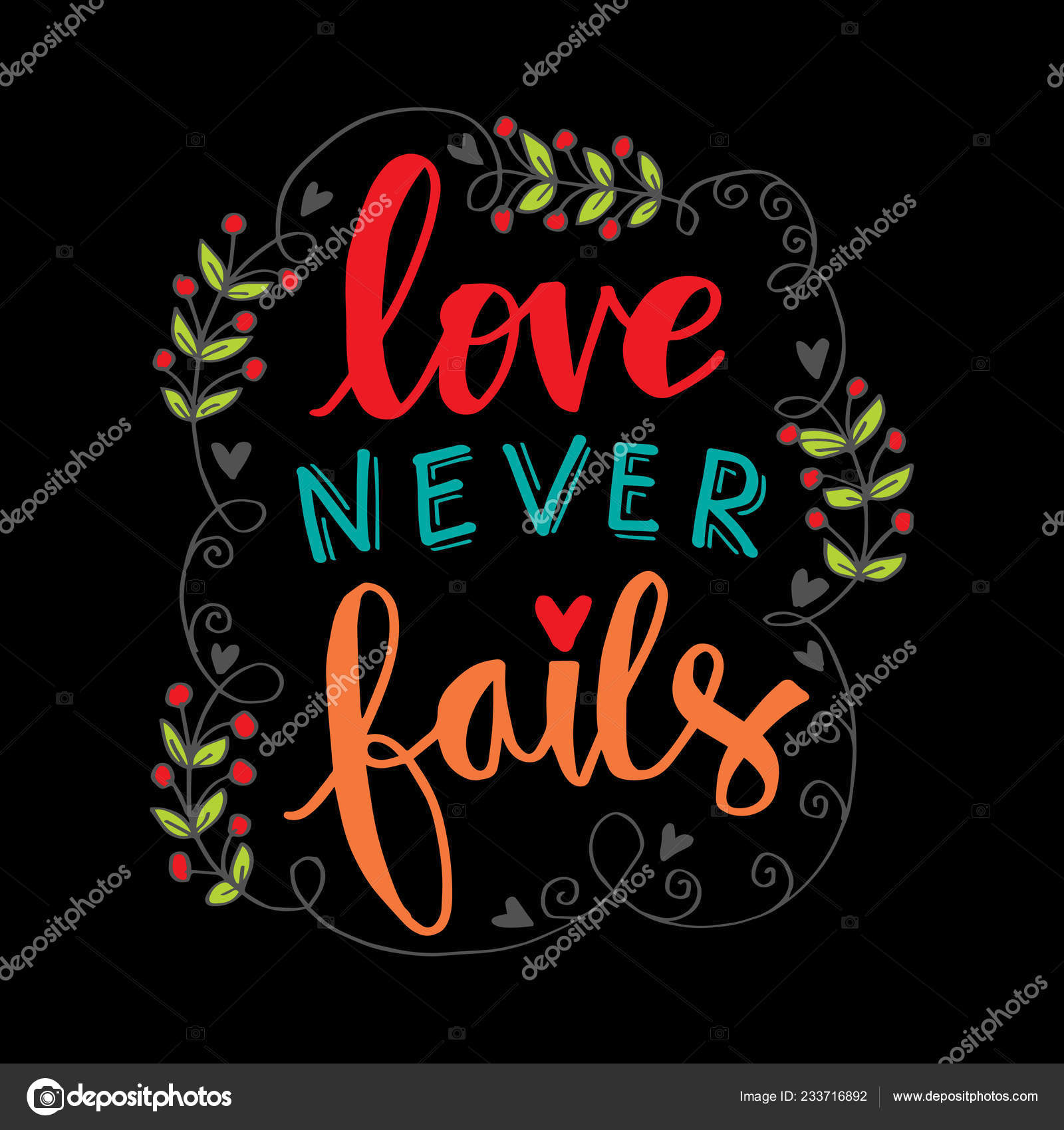 11" Tin Sign Love Never Fails 