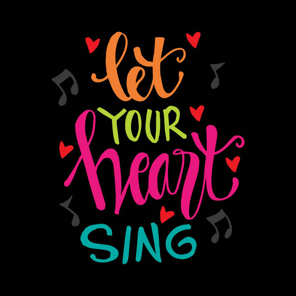 Пусть твое сердце поет буквы. Мотивационная цитата
.