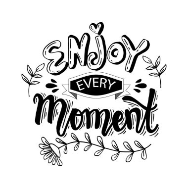 Her an elde zevk yazı. El yazı poster.