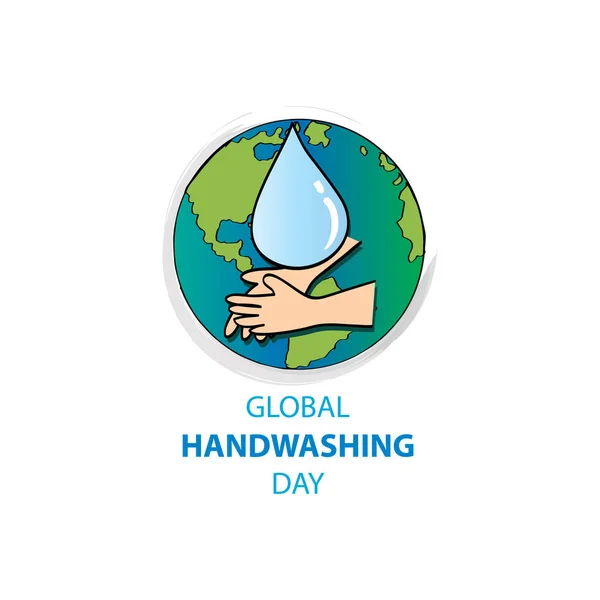 Handwashing Day Totaalconcept Oktober — Stockvector