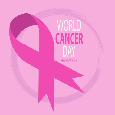 Dünya kanser günü kavramı. 4 Şubat