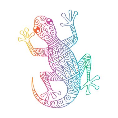 Kabile dekoratif etnik kertenkele