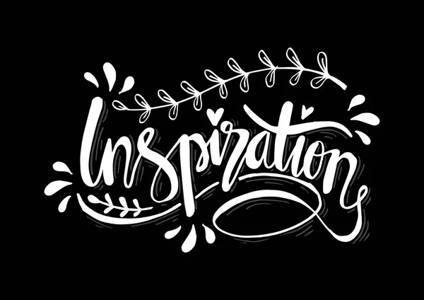 Inspiration Handwritten Inkt Belettering Moderne Borstel Kalligrafie Handgeschreven Inkt Belettering — Stockvector