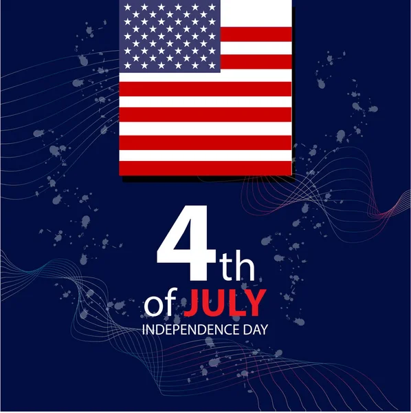 Självständighetsdagen Juli — Stock vektor