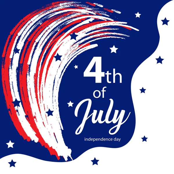 Bağımsızlık Günü Şareti Temmuz — Stok Vektör