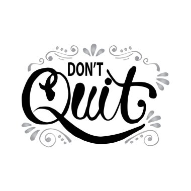 El yazılarını bırakma. Poster, kartpostal fikri