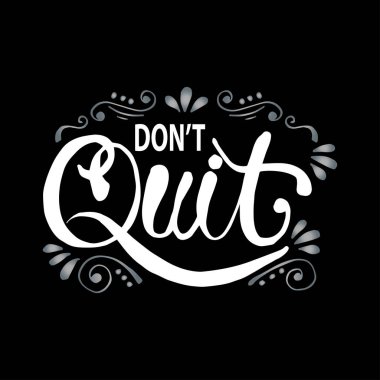 El yazılarını bırakma. Poster, kartpostal fikri