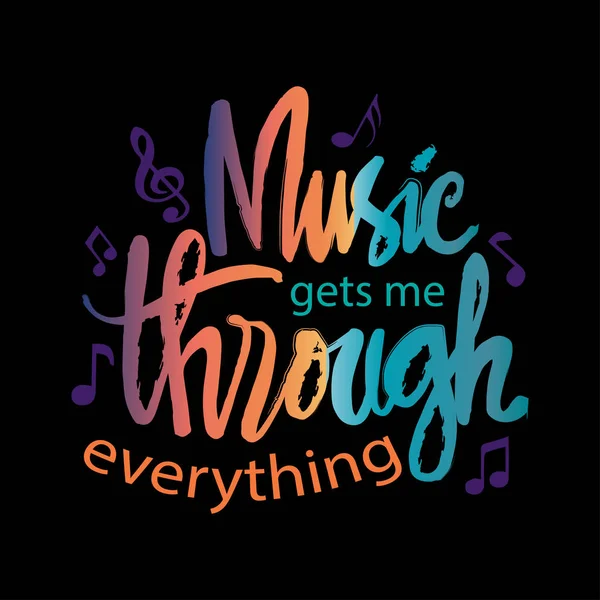 Müzik bana her şeyi savuruyor. Motivasyonel alıntı.