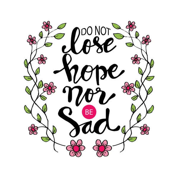 Perdez Pas Espoir Soyez Pas Triste Cite Coran Calligraphie Par — Image vectorielle