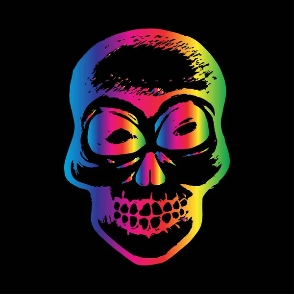 Calavera Dibujo Mano Humano — Vector de stock