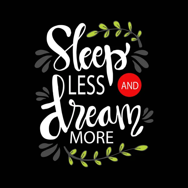 Tidur Kurang Dan Bermimpi Lebih - Stok Vektor