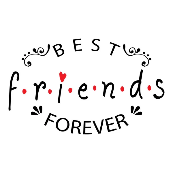 Καλύτεροι Φίλοι Για Πάντα Προσφορά Φιλίας — Διανυσματικό Αρχείο