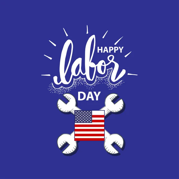 Happy Labor Day Design Affisch — Stock vektor