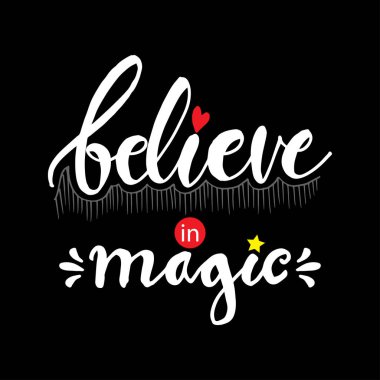 Sihirli el yazısına inan. İlham verici alıntı