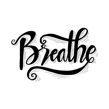 El yazısı kaligrafi salın. İlham verici alıntı.