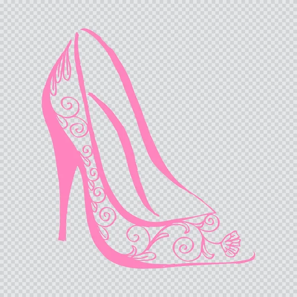 Decorative High Heel Shoes — Stock Vector