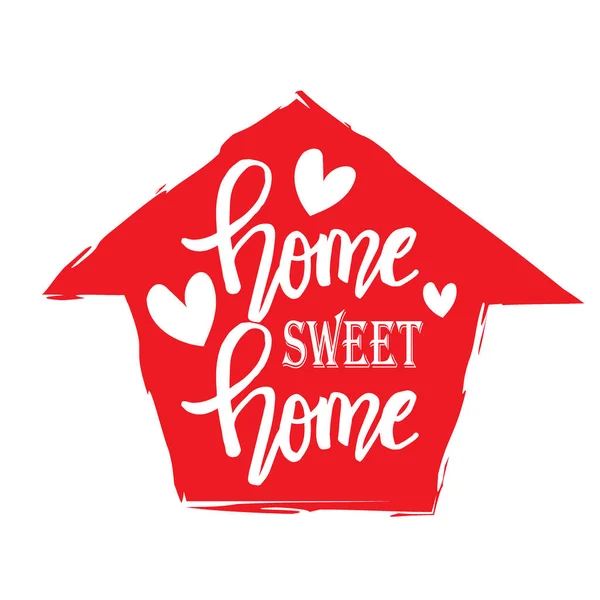 Home Sweet Frazy Domu Inspirujące Cytatem Domu — Wektor stockowy