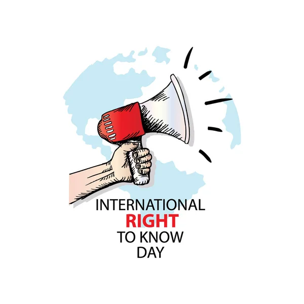Nemzetközi Jog Know Day Koncepcióhoz — Stock Vector