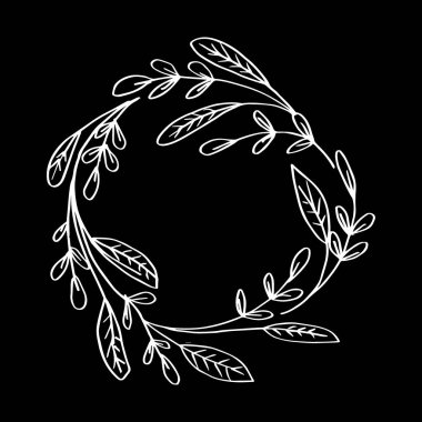 Çiçek dekoratif çerçeve.