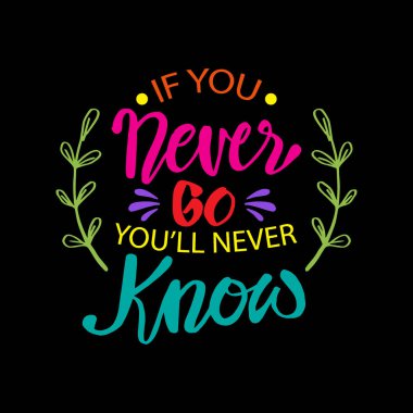 Eğer hiç gitmezsen asla bilemeyeceksin.