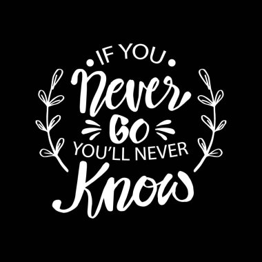 Eğer hiç gitmezsen asla bilemeyeceksin.