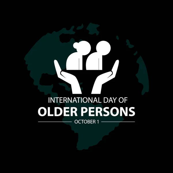 Διεθνής Ημέρα Της Έννοιας Των Ηλικιωμένων — Διανυσματικό Αρχείο