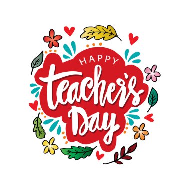 Mutlu öğretmenin gün. Yazı ve Hat sanatı modern