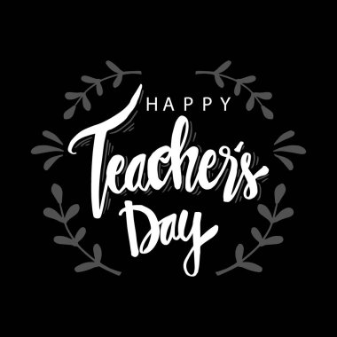 Mutlu öğretmenin gün. Yazı ve Hat sanatı modern