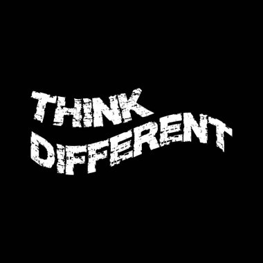 Farklı bir kavram düşünün. El yazısı. Motivasyonel alıntı.