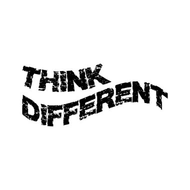 Farklı bir kavram düşünün. El yazısı. Motivasyonel alıntı.