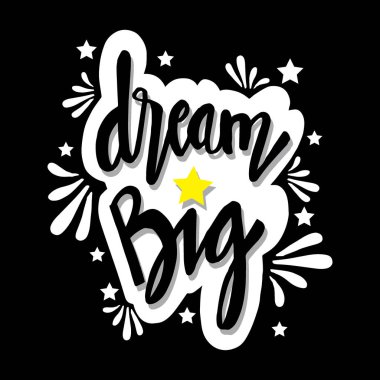 El yazısı alıntı Dream büyük