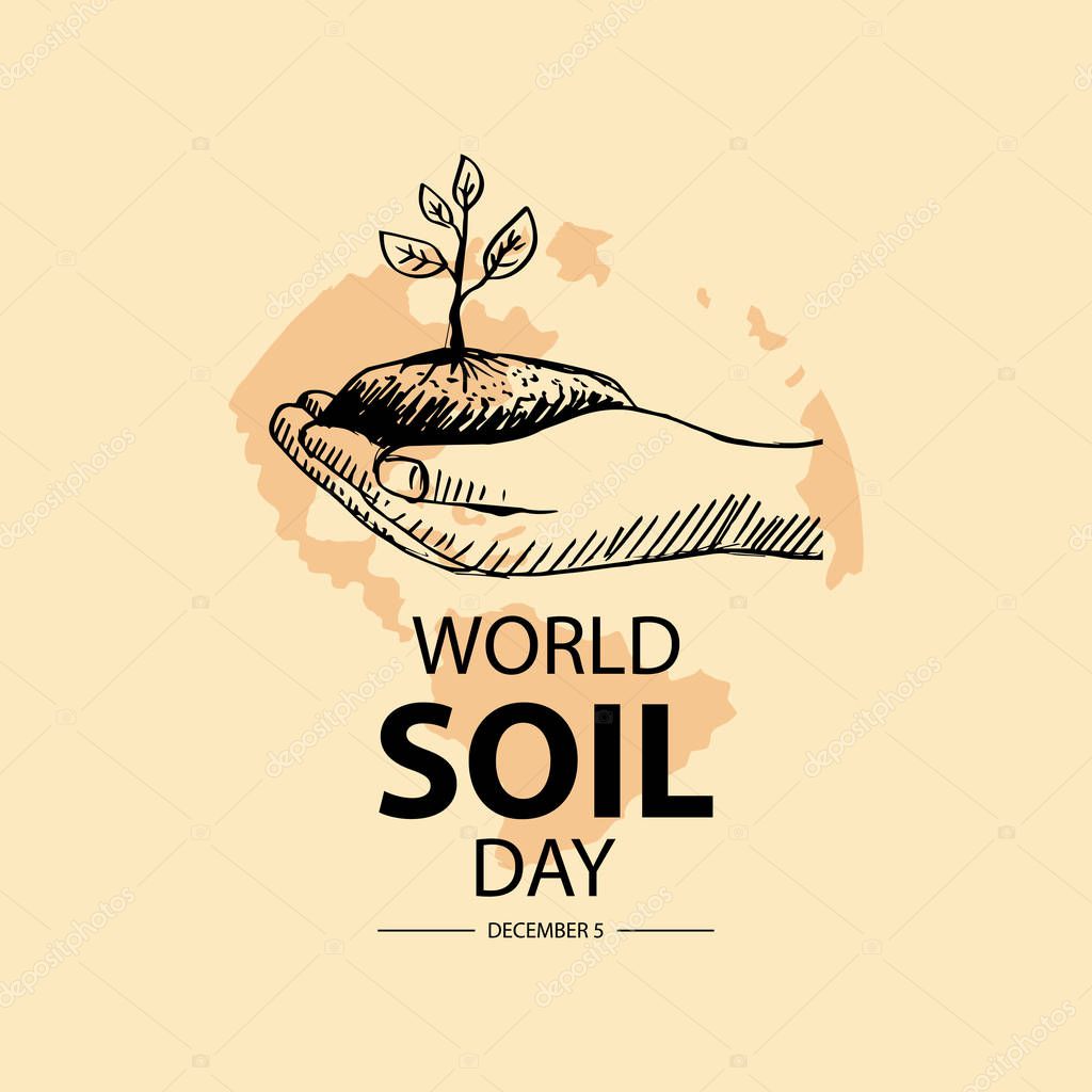 World Soil Day concept for banner or poster design.