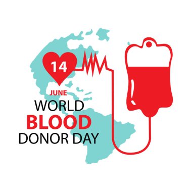 World Blood Donor Day, June 14. Poster concept.