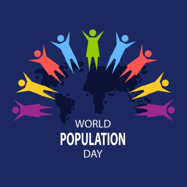 World population day poster concept. July 11.
