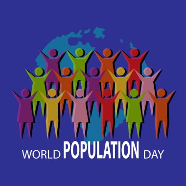 World population day poster concept. July 11.