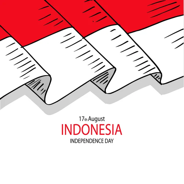 Perayaan Hari Kemerdekaan Indonesia Agustus - Stok Vektor