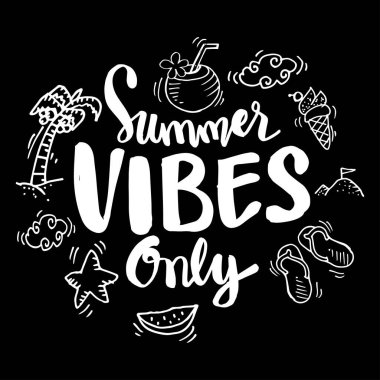 Yaz titreşimleri sadece harfler. Moda gömlekleri, posterler, hediyeler ya da diğer matbaalar için.