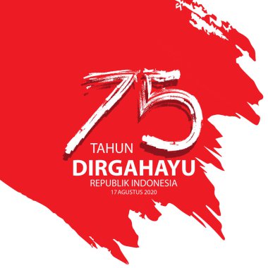  75 yıl 17 Ağustos 2020 Dirgahayu Endonezya Bağımsızlık Günü