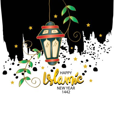 Mutlu Muharramlar. 1442 Hijri İslami Yeni Yıl.