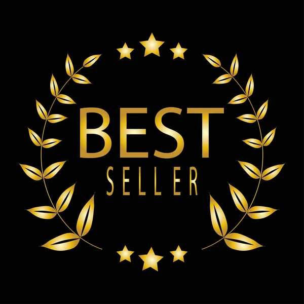 Best Seller Jelvény Logó Koncepció — Stock Vector