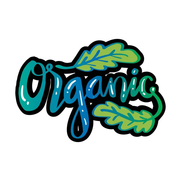 Letteratura Organica Disegnata Mano Concetto Logo — Vettoriale Stock