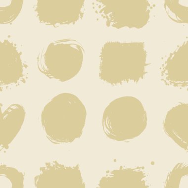 Grunge fırça darbeleri ile Seamless modeli. Vektör çizim.