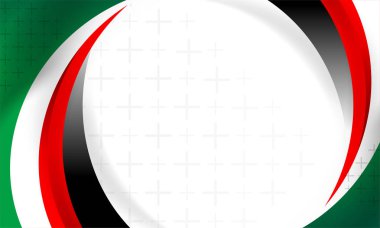 Ulusal bayrak renk, Birleşik Arap Emirlikleri arka plan kavramı bağımsızlık günü ve diğer olaylar, vektör çizim tasarım için