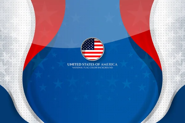 Usa 彩色旗子概念背景为独立 退伍军人 全国天和事件 向量例证设计 — 图库矢量图片