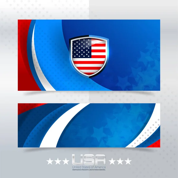 ABD renk bayrağı bağımsızlık, Gaziler, işgücü, Anıt, ulusal gün ve Etkinlikler için kavramı arka plan, vektör illüstrasyon tasarım