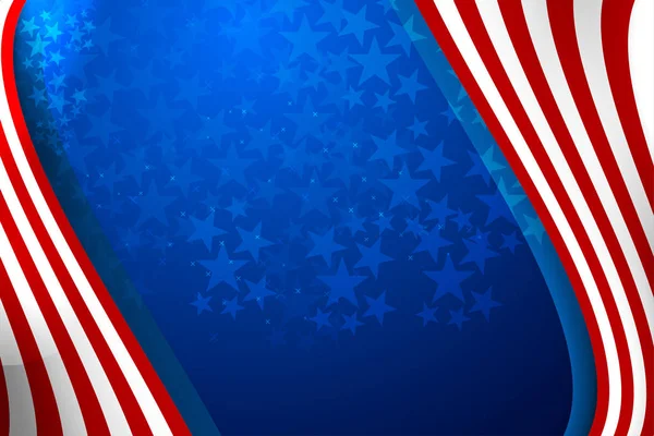 Usa Farbe Flagge Konzept Hintergrund Für Unabhängigkeit Veteranen Arbeit Denkmal — Stockvektor
