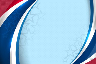 Bağımsızlık, gaziler, iş gücü, anma, ulusal gün ve etkinlikler için Usa Rengi bayrağı kavramı