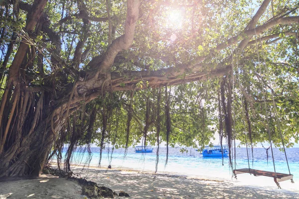 Die Malediven Paradiesische Ruhe Wunderschöne Meereslandschaft Platz Zum Entspannen — Stockfoto